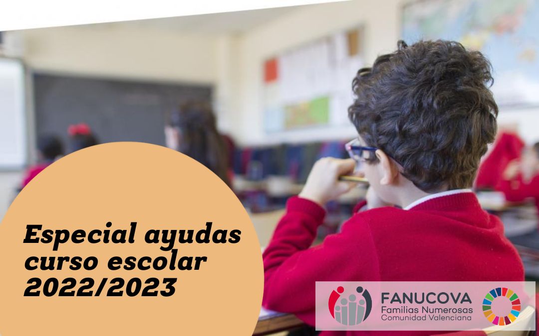 Todas las ayudas educativas para el curso escolar 2022/2023