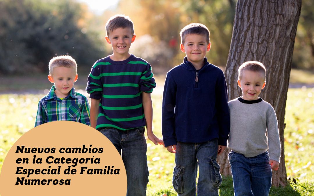 Las familias de 4 hijos, y las de 3 con parto múltiple o bajos ingresos, serán de categoría especial, según la Ley de Familias